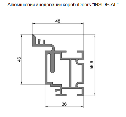 Приховані двері IDOORS  Модель  Prime Al -  INSIDE С