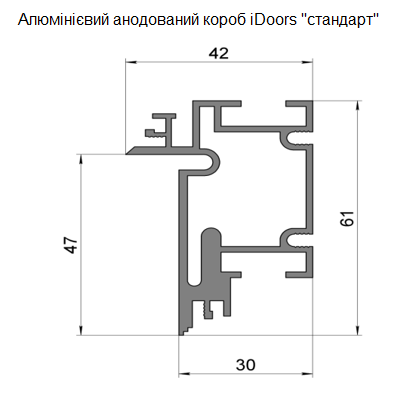 Приховані двері IDOORS  Модель  Prime Al - С